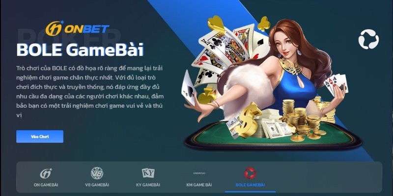 Các sảnh game bài đỉnh cao tại Onbet